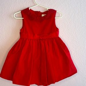 Infant’s holiday red dress